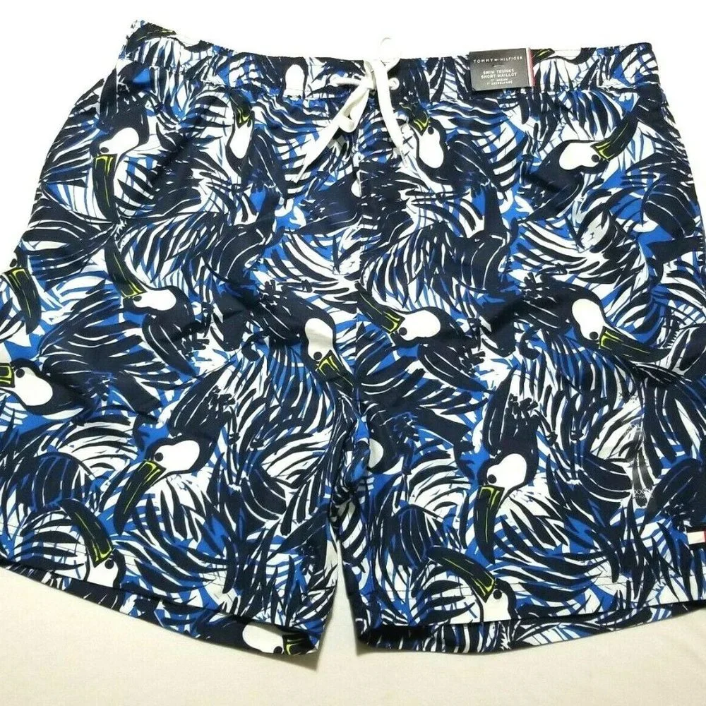 Tommy Hilfiger Traveler Swim Beach Bathing Suit Trunks‎ Shorts Mesh Lined